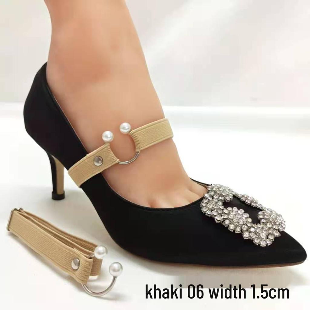 Lacets Ajustables à Boucle Perle Anti-Chute Élastiques pour Chaussures Surdimensionnées