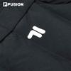 Fila Fusion Solid Color Zip Stand Collar Sleeveless Down Vest Women Vest Black T11W346901F-BK