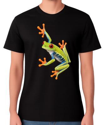 Red Eyed Tree Frog Graphic T-Shirt Wildlife Nature Gift Unisex Tee