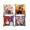Adventure Anime F-Fairy T-Tail  Square Double-Sided printed Pillow Case Bedroom Bedside Pillow Sofa Cushion Cover