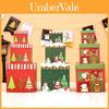 Charmantes Weihnachtsgeschenkboxen-Set aus Papier, dreiteilig, ideal für Supermarkt-Auslagen
