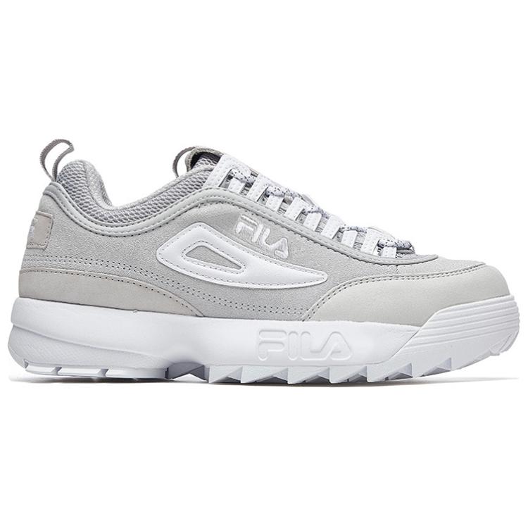 FILA Fusion Disruptor 2 Leather Comfortable Trendy Low-Top Dad Shoes Women sneaker T12W943702FGY
