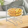 Pizza Pan Rack Stand 5 Tier, Convenient, Portable, Space Saving, Pizzas Cooling Stainless