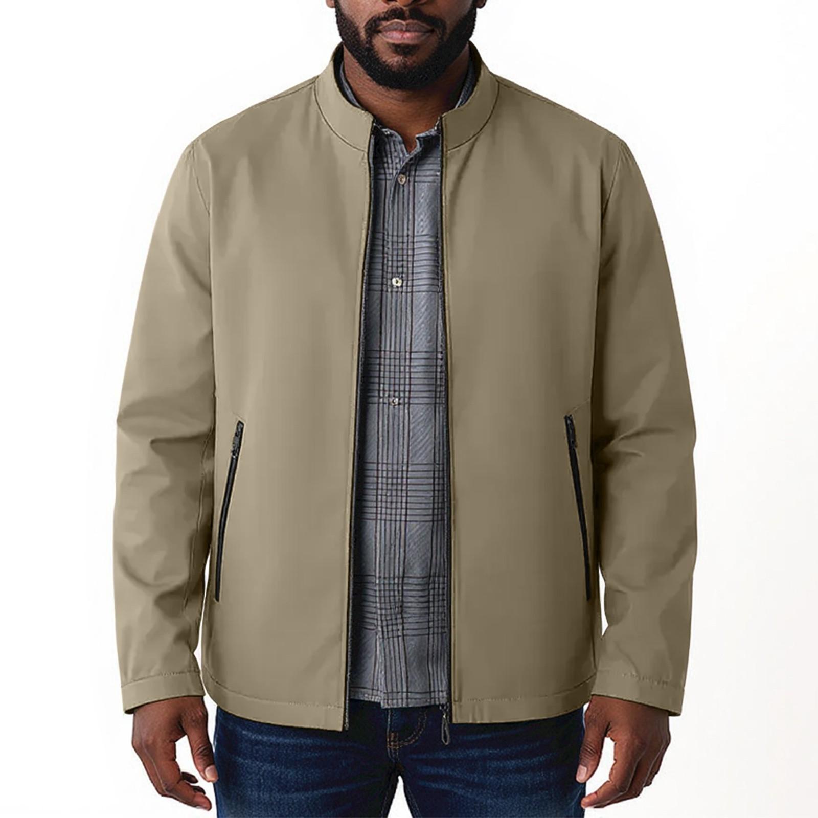 

Мужская повседневная куртка, летный костюм, ветрозащитное пальто, повседневная универсальная куртка XL хаки