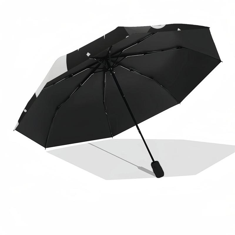 1pc cat moon Automatic Folding Umbrella, Heavy Duty 8 Rib Iron Frame,  Suitable for Travel, Daily Use, Birthday, Decor Gift  38