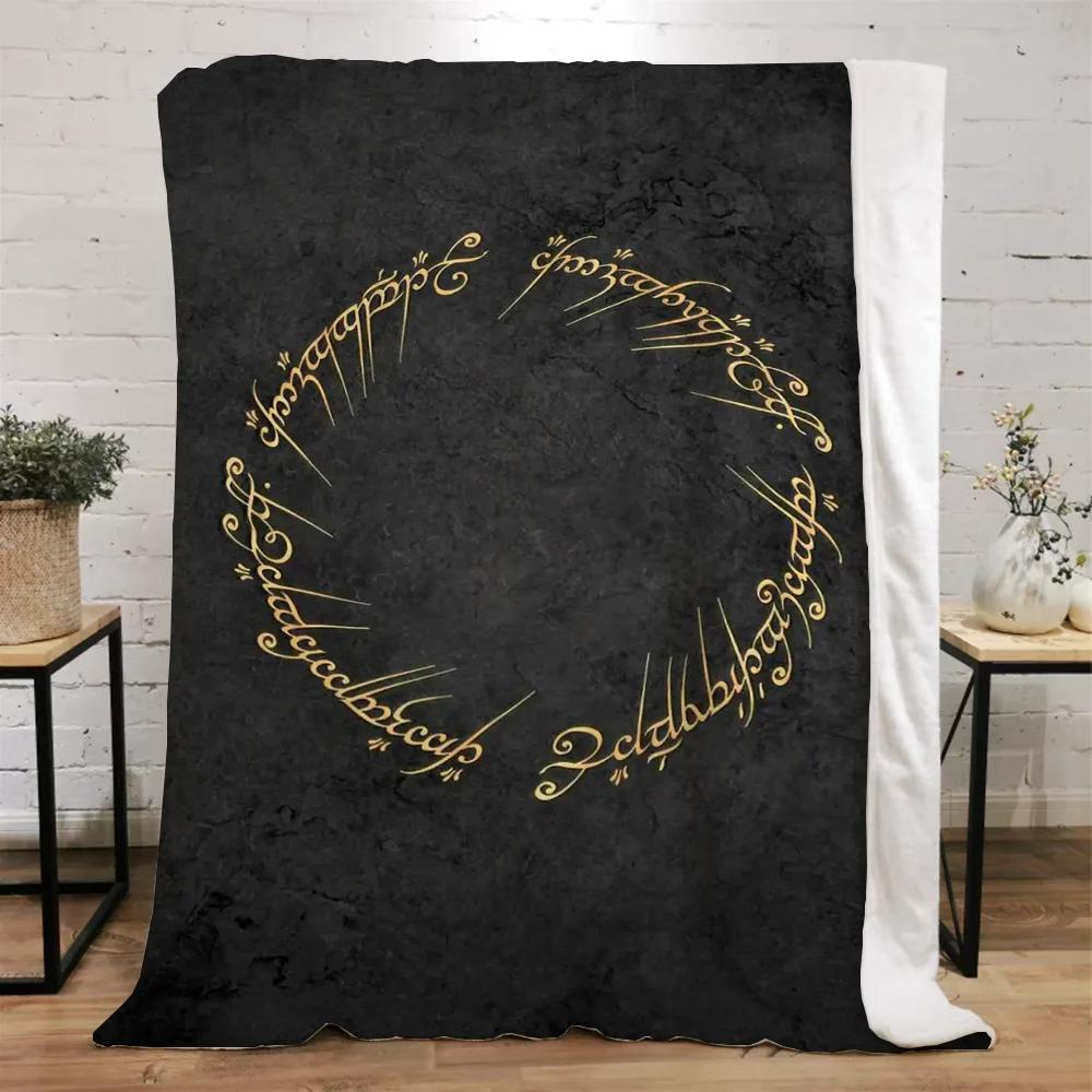 The Lord of the Rings Fleece Throw Blanket for Sofa Decoration Bed Blankets King Size Home Interior Knitted Plaid Luxury Bedding