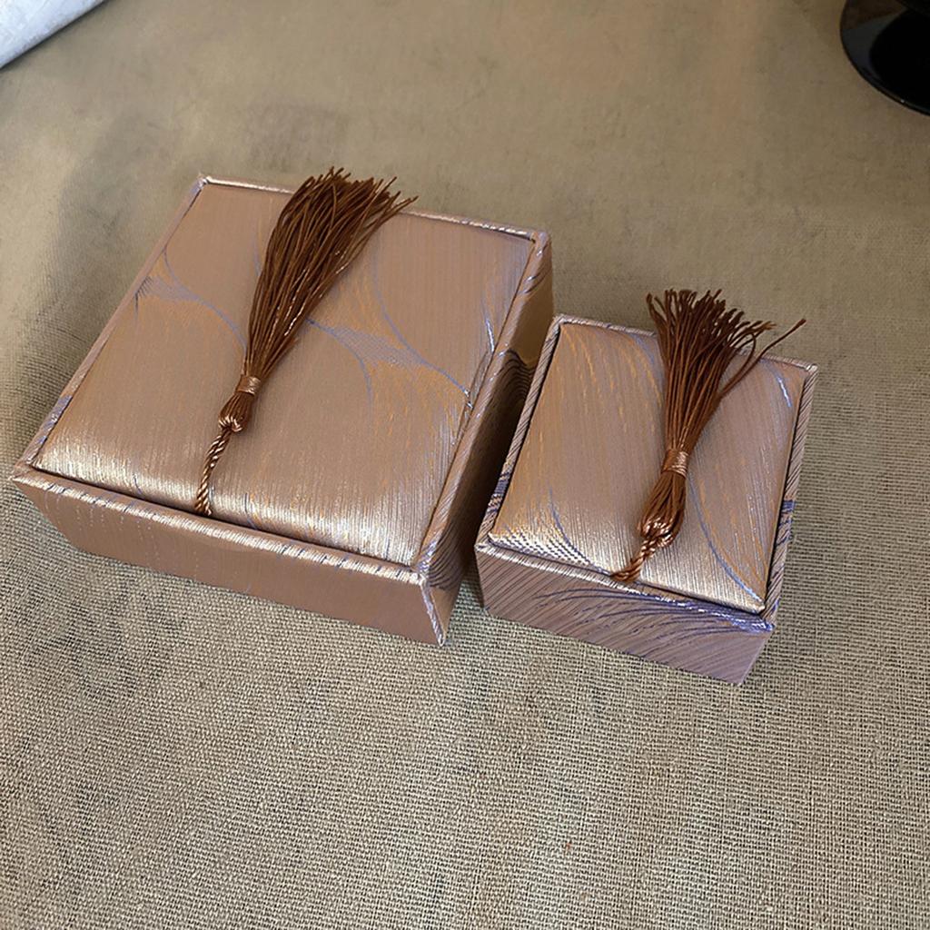 Chinese Vintage Jewelry Display Box Vintage Jewelry Box With Tassels For Necklaces Rings Bracelet And Pendants