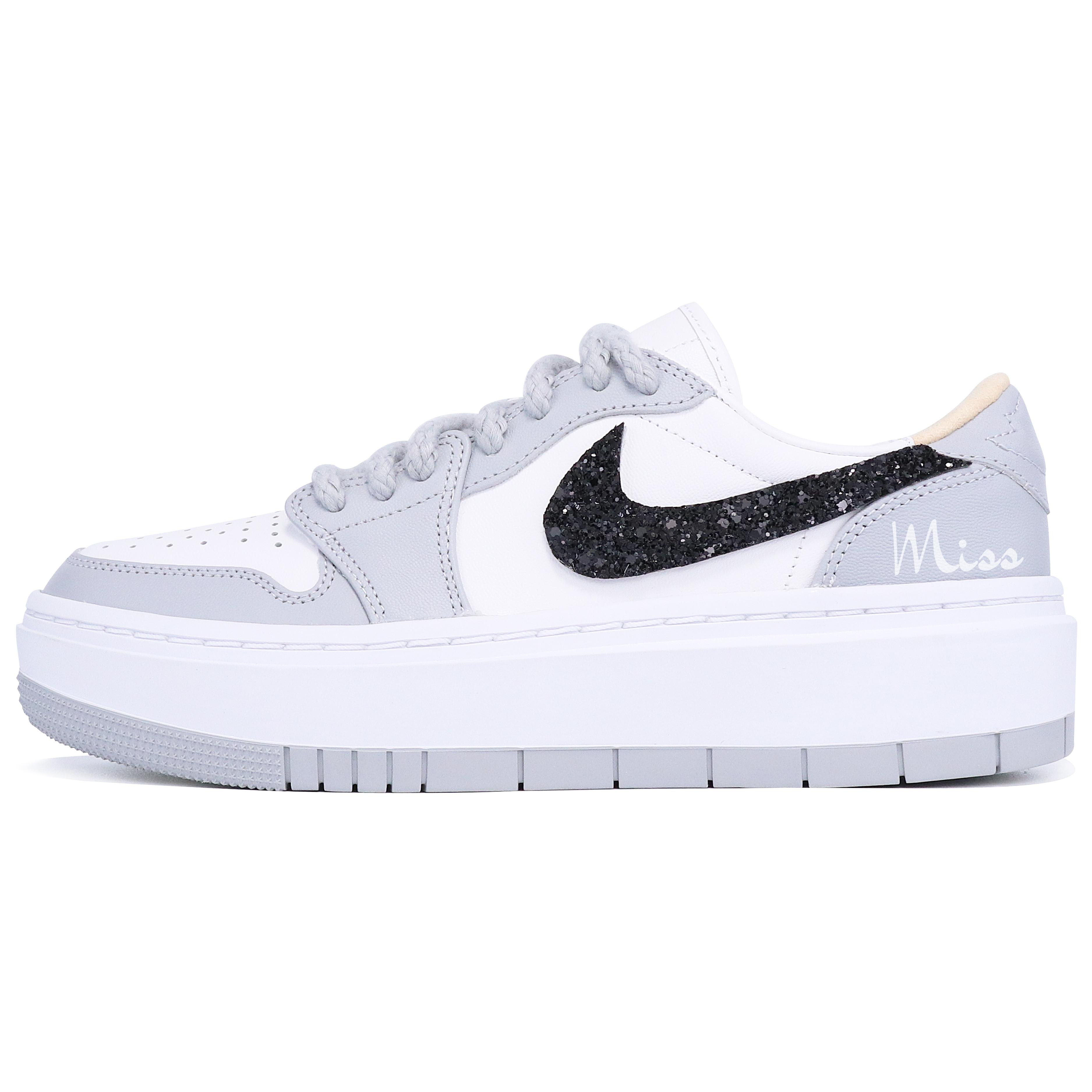 

Jordan Air Jordan 1 Elevate Low top Vintage Basketball Shoes Women s Gray White Black DH7004-100(TeamTen-Miss)