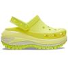 Crocs Classic Halo Thick Sole Crush Clogs 6.1cm Women's Sour Yellow