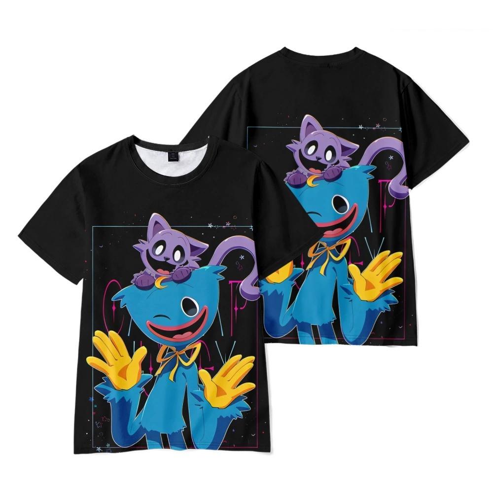 

Smiling Critters T Shirt Men Crewneck Short Sleeve Tee Streetwear Women T-shirt 2026 New Anime 3D Clothes Tops XXS