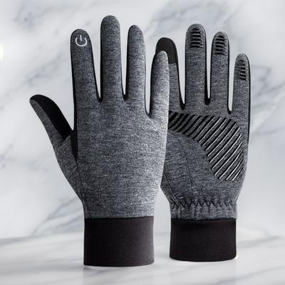 Fleece Outdoor Heating Electric Bike Cycling Touch Screen Hiking Mountaineering Anti Slip Gloves In Autumn and Winter