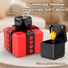 Funny Annoying Surprise Gift Box, Prank Rose Poop Middle Finger Figurine Ornament for Gag Present