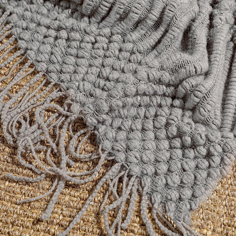 Nordic Knitted Blanket Soild Color Sofa Blanket With Tassels Travel Light Luxury Blanket Swadding For Bed Home Decor 130x180cm