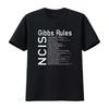 Ncis Gibbs Rules 01 T Shirt Funny Tv Show Quote Print Casual Wear Vintage Designer Clothes Stylish Breathable Stretched