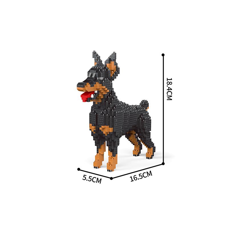 Cartoon Animal Building Blocks Creative Pet Dog Assembly Toy Diy Educational Puzzle Parent-Child Interactive Toy Gifts