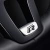 VW Valve Stems Caps 3D Metal Car Steering Wheel Emblem Stickers Decorative Cover For Volkswagen VW RLine R GTI Golf Amarok T5 Phaet EQ1