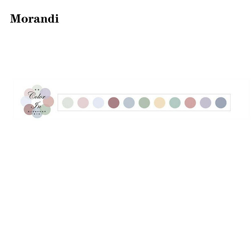 Japanese Stationery Colorful Dots Washi Tapes Round Stickers Label Adhesive Tape Masking tape