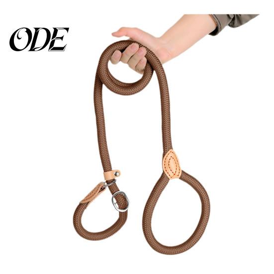 Sturdy Braided Rope Pet Lead Slip Leads for Dogs Heavy Duty Nylon Leash Car Travel Large Medium No Pull Training Walking Control Comfortable