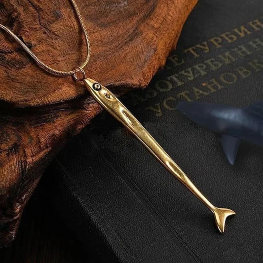 Dainty Ocean-Inspired Chain Jewelry Lightweight Stainless Steel Minimalist Waterproof Sardine Fish Fashion Pendant Necklace Gift