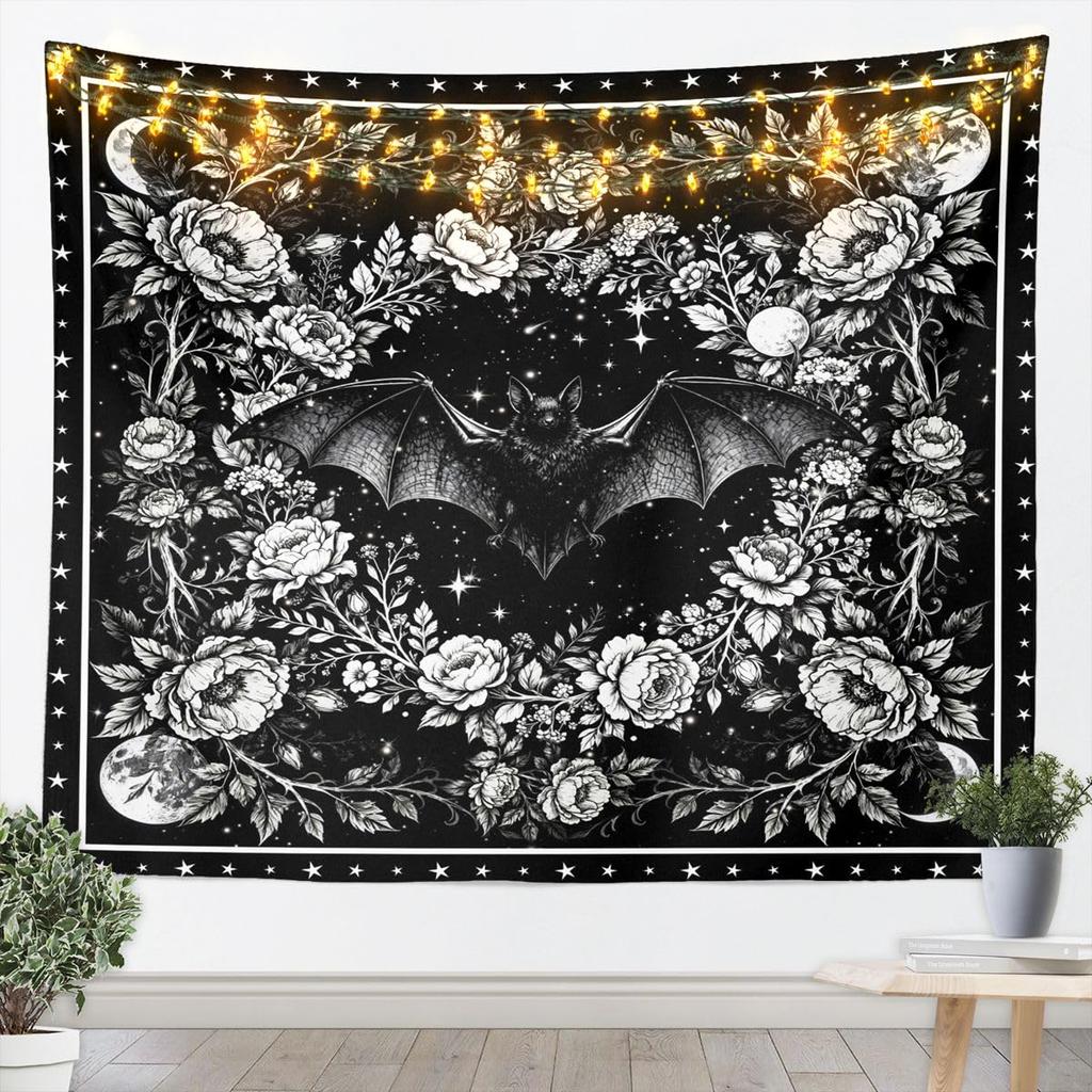 Bohemian Tapestry for Bedroom | Sun and Moon Wall Tapestry Aesthetic Antique Decor Cosmic Galaxy Tapestries, Universe Stars