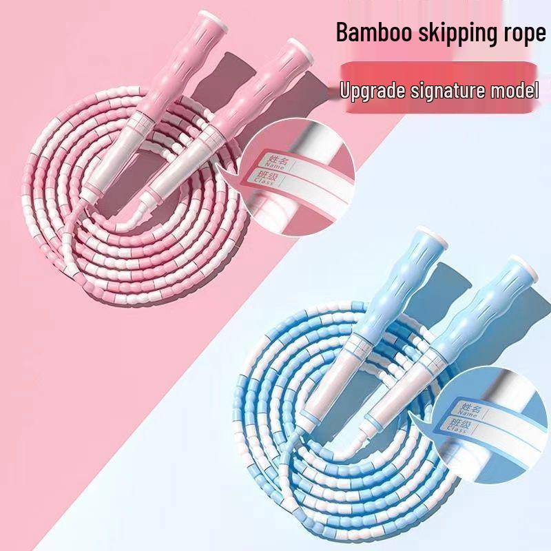 Adjustable Bamboo Skipping Rope for Kids – Ideal for Beginners In Primary School and Kindergarten