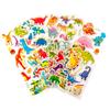 6 Sheets Puffy Stickers Cartoon 3D Bubble PVC Sticker Cartoon Animal  Insect Dinosaur Butterfly Flower Scrapbook Decorations ZYF