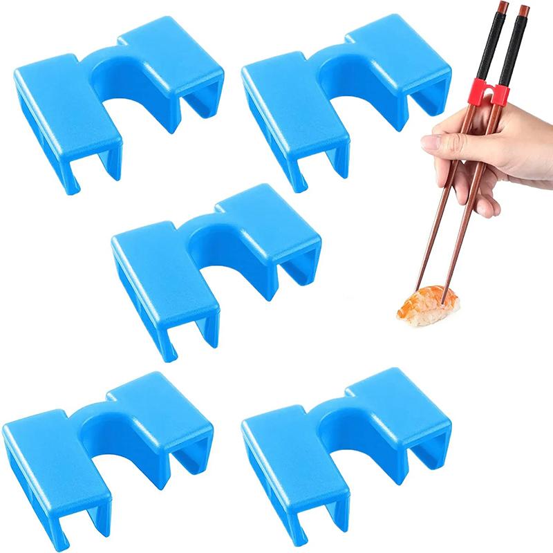 5/6PCS Reusable Chopsticks Trainers Help for Chinese Chopsticks Non-Slippery Learning Chopsticks for Kids Each Age Learner KZ008