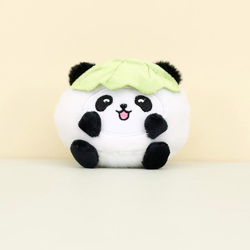 

Cozy Persimmon Plush Keychain Beautiful And Soft Short Plush Stuffed Toy Lotus Panda