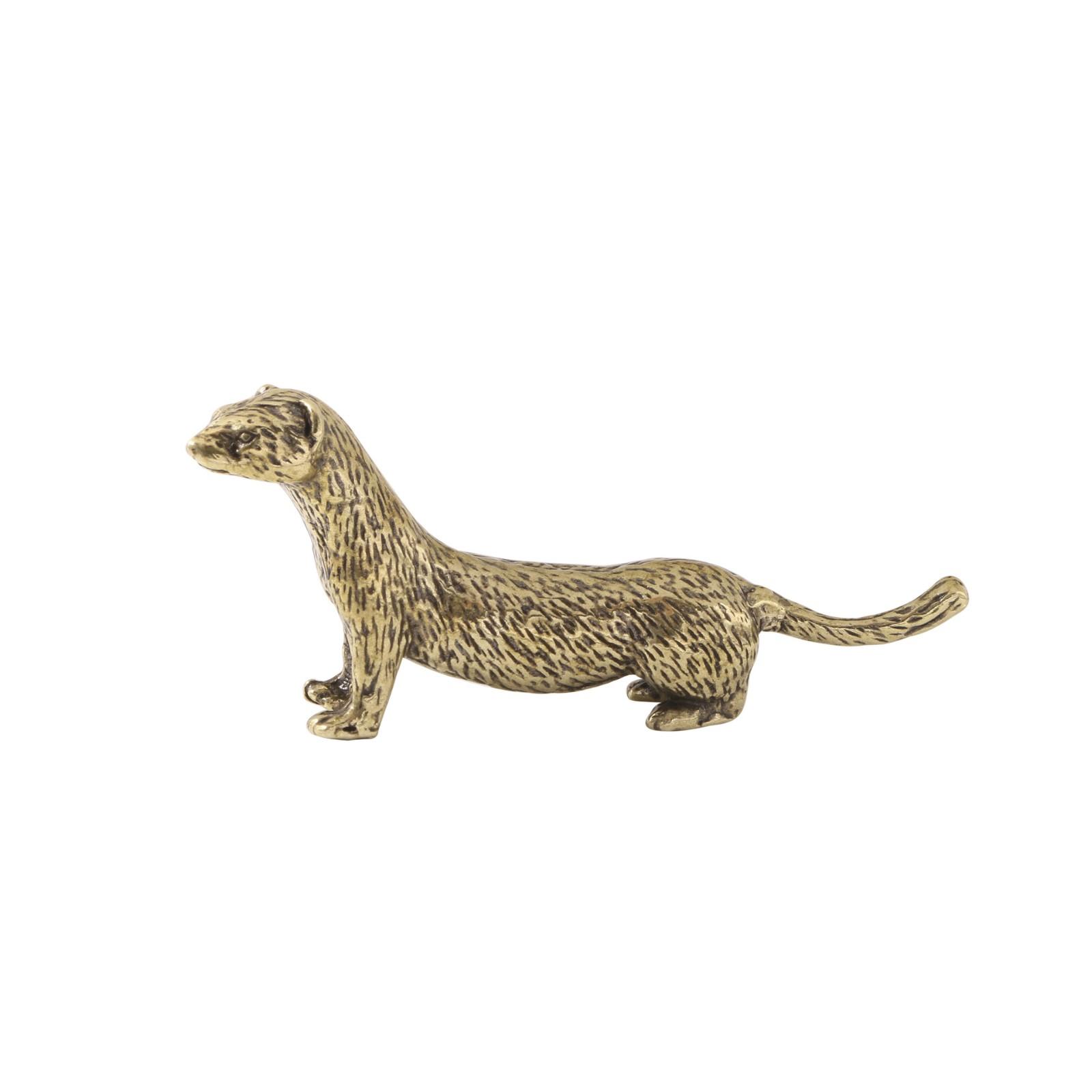 

Милое латунное украшение в виде животного, чайный питомец и настольный питомец One Size жёлтый