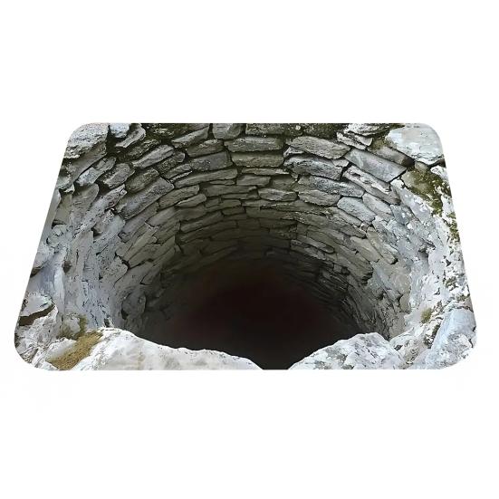 Floor Mat 3D Floor Strong Water Absorption Mat with Visual Effect Non-Slip Quick Drying Bathroom