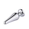 MoDi Crystal Silver Colour Metal Backyard Stainless Steel  Anal Plug