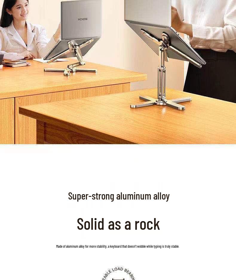 2025 Rotatable Laptop Stand: Adjustable Height, Cooling, and Desktop Extension