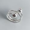 Xiaomi 925 Sterling Silver Rings for Women Couple Minimalist Handmade Simple Wide Heavy Ball Ring Party Jewelry Gift Prevent Allergy