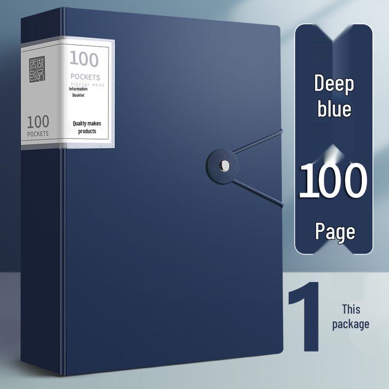 A4 Transparent Insert Pocket File for Office and Medical Record Organization