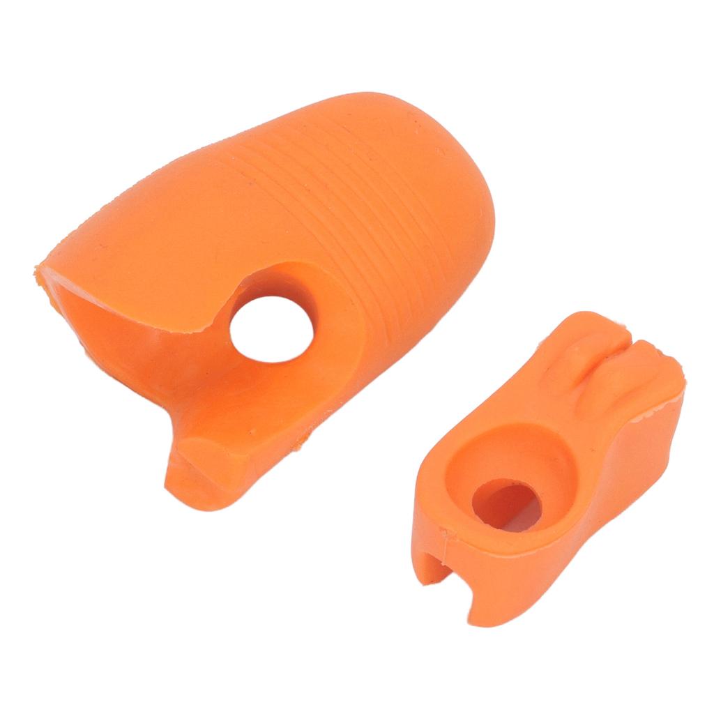 2 Stück Geigenbogen Griffkorrektor Weiches Wiederverwendbares Silikon Geige Viola Bogenhaltung Lernhilfe Orange