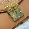 [Pre-Owned] Patricia Mini Coated Canvas Monogram Laurel Lock Crossbody Bag - Very Good #1SPYFUC