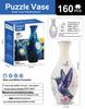 Blue & White Porcelain 3D Puzzle Vase: DIY Ornament & Flower Arrangement Toy for Kids