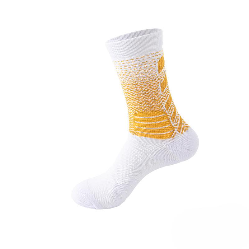 Verlaufende High-Top Court Elite Socken, Verdickte Wettkampf-Umfassende Praktische Sportsocken, Professionelle Basketballsocken