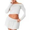 Missy Empire Womens/Ladies Fold Over Pleated Low Rise Mini Skirt