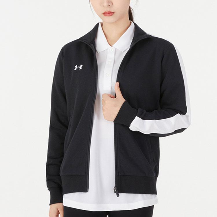 Under Armour Casual Running Training Stand Collar Jacket Women Jackets Black 21500442-001