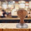 Wooden Handle Espresso Powder Flat Press Ergonomic Design Coffee Press  Coffee Brewing
