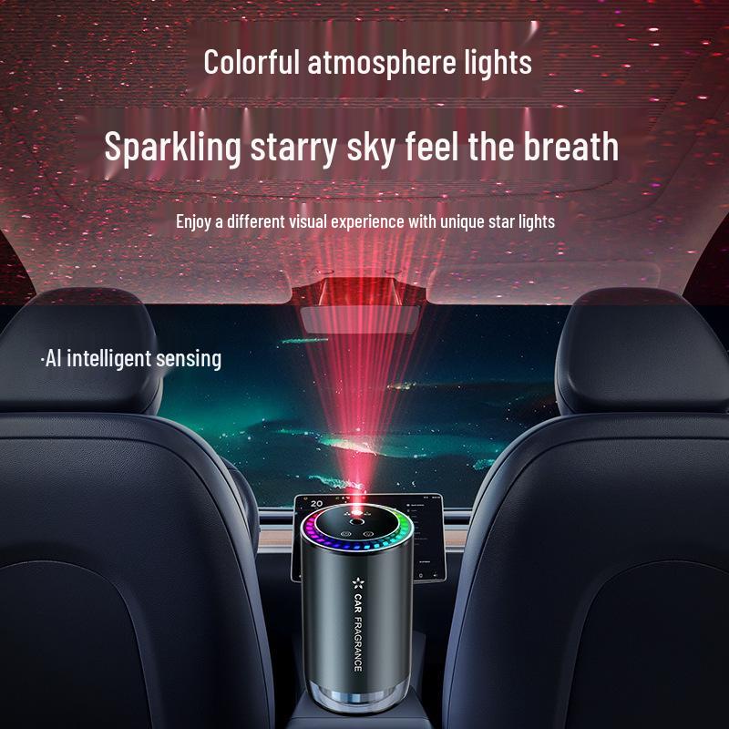 Starry Sky Car Odor Eliminator: Smart Sound-Activated Aroma Diffuser with Ambient Light