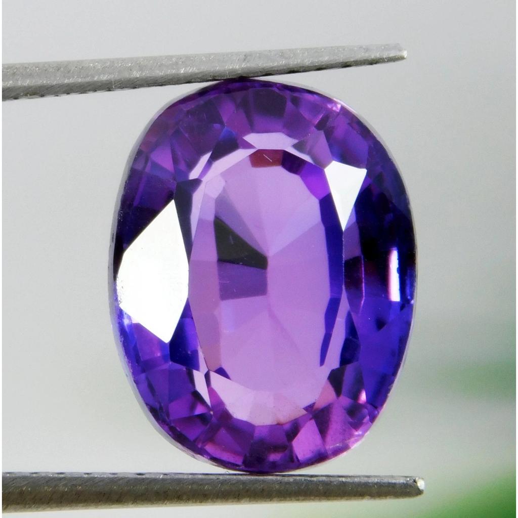 Certified Rare 9.60 Ct Natural Purple Sapphire Oval Cut Loose Gemstone