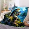 1PC Hylian Shield, Legend of Zelda Blanket, Throw For Sofa, Bed, Travel, Camping, Livingroom,