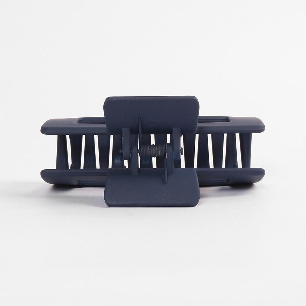 Women's Matte Square Hair Clip (Navy) Updo Hairpin