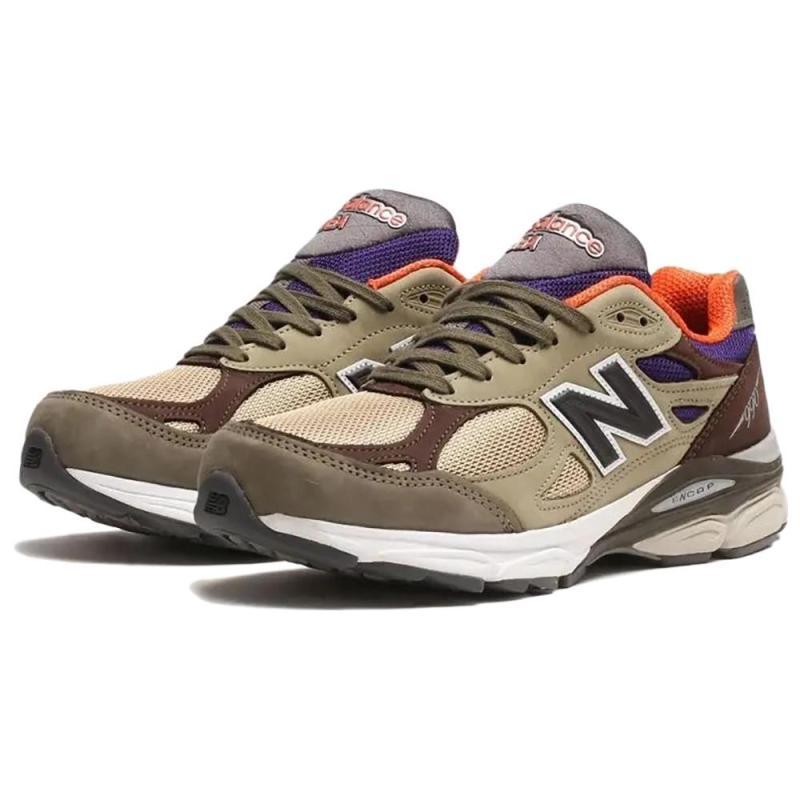 New Balance 990v3 MiUSA Teddy Santis Khaki Orange Sneakers M990BT3