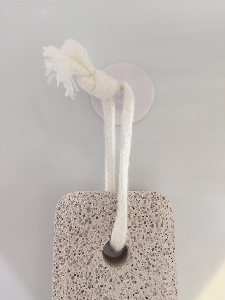 Mit Bimssteinkordel rechteckig