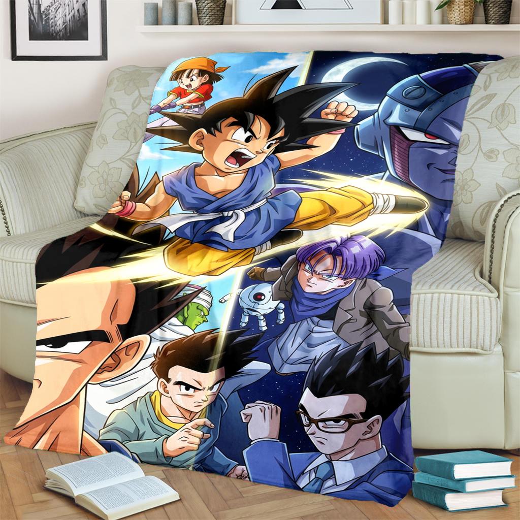 Warm Dragon Ball! Print Blanket Soft Flannel for Bedrooms, Sofas, Beds, Chairs, Picnics, Travel