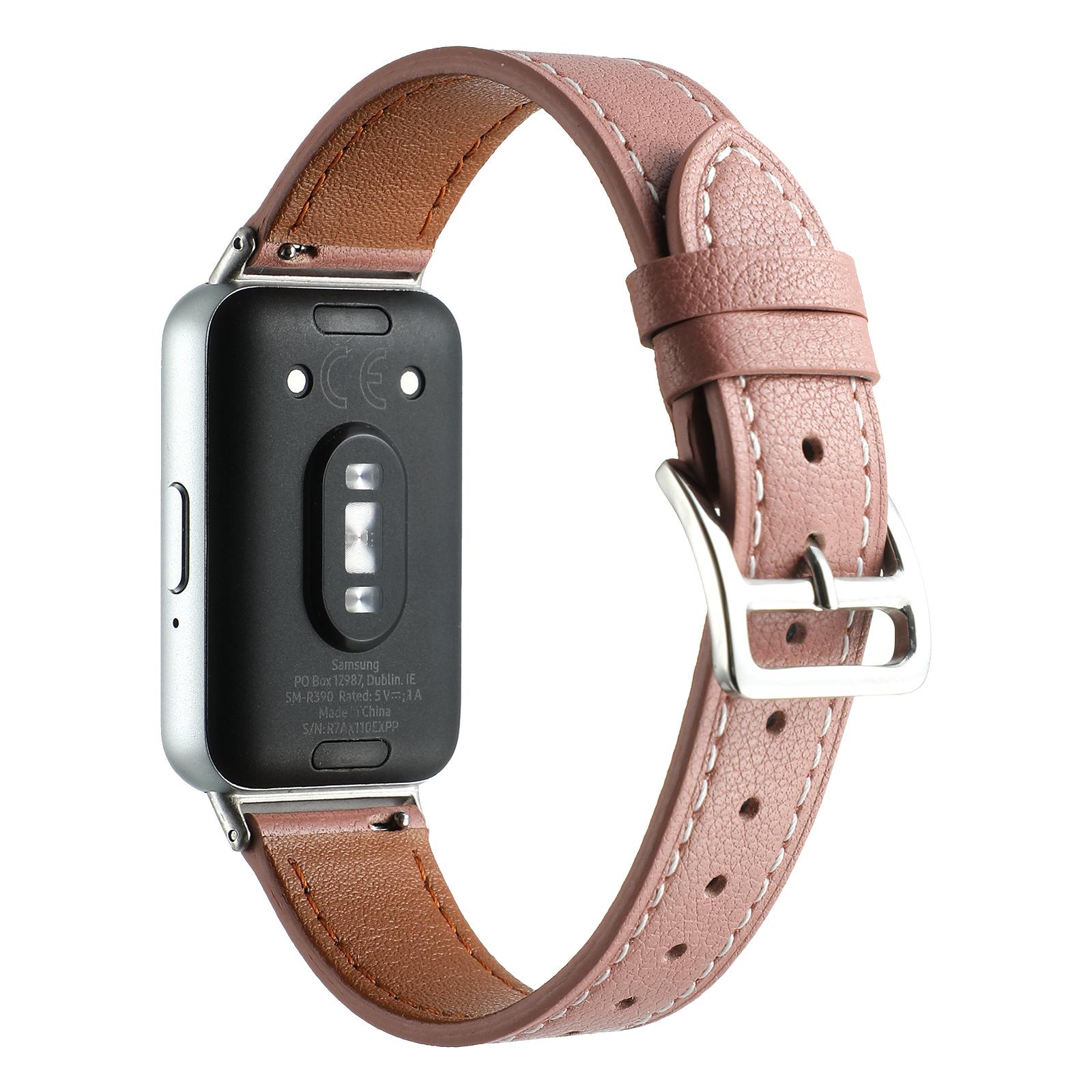 

Для Samsung Galaxy Fit3 Ремінець для годинника з натуральної шкіри, Заміна Deep Pink