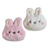 Cartoon Rabbit Face Brooch Soft Plush Backpack Charm Decoration Stylish Lapel Pin Clothes Decorative Accessories